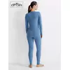 Лонгслив женский "термо" с длинным рукавом omsa omd 1612t pv jeans, , 50 (XL), OMSA, - 9