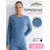 Лонгслив женский "термо" с длинным рукавом omsa omd 1612t pv jeans, , 50 (XL), OMSA, - 1