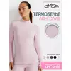 Лонгслив стойка женский "термо" в рубчик с воротником omsa omd 1624t rb lilla, , 50 (XL), OMSA, - 1