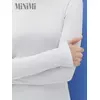 Женский лонгслив из кашкорсе minimi 1611с fresh bianco, , 42 (XS), MINIMI, - 5