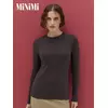 Женский лонгслив из кашкорсе minimi 1611с fresh cioccolata, , 42 (XS), MINIMI, - 1