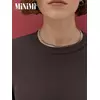 Женский лонгслив из кашкорсе minimi 1611с fresh cioccolata, , 42 (XS), MINIMI, - 3