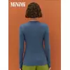 Женский лонгслив из кашкорсе minimi 1611с fresh jeans, , 42 (XS), MINIMI, - 2