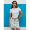 Футболка укороченная (кашкорсе) minimi 1421с fresh bianco, , 44 (S), MINIMI, - 2
