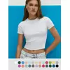 Футболка укороченная (кашкорсе) minimi 1421с fresh bianco, , 44 (S), MINIMI, - 1