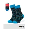 Носки детские (мордочки) omsa kids calzino 21p74 nero/blu, , 23-26 (14-16), OMSA, - 1