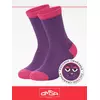 Носки детские (смайлики) omsa kids calzino 21p42 viola, , 35-38 (20-22), OMSA, - 1