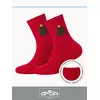 Детские теплые высокие носки с шерстью (новый год) omsa kids calzino 21n64 rosso, , 23-26 (14-16), OMSA, - 1