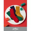 Детские носки с шерстью omsa kids calzino 21c06 rosso, , 19-22 (12-14), OMSA, - 3