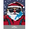 Носки детские с новогодним рисунком (санта) omsa kids calzino 21n65 jeans, , 35-38 (20-22), OMSA, - 2