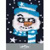 Носки детские с новогодним рисунком (снеговик) omsa kids calzino 21n65 blu, , 23-26 (14-16), OMSA, - 2