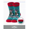 Носки детские с новогодним рисунком (олень) omsa kids calzino 21n65 acqua, , 23-26 (14-16), OMSA, - 1