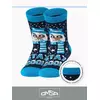Носки детские с новогодним рисунком (снеговик) omsa kids calzino 21n65 blu, , 23-26 (14-16), OMSA, - 1