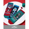 Носки детские с новогодним рисунком (олень) omsa kids calzino 21n65 acqua, , 23-26 (14-16), OMSA, - 3