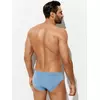Трусы мужские «слипы» бесшовные omsa omu 2121s stripes vi blu сhiaro, , 54 (3XL), OMSA, - 3