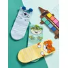 Носки детские с пикотами (зверята) omsa kids calzino 21p71 blu chiaro, , 23-26 (14-16), OMSA, - 3