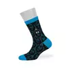 Носки детские (мордочки) omsa kids calzino 21p74 nero/blu, , 23-26 (14-16), OMSA, - 2