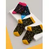 Носки детские (мордочки) omsa kids calzino 21p74 nero/fuxia, , 23-26 (14-16), OMSA, - 4