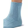 Женские зимние высокие носки в рубчик minimi inverno 3305 blu chiaro, , 39-41 (25-27), OMSA, - 3