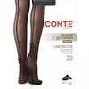 Колготки с имитацией шва и бантиком conte line decor (линия с декором) nero, 26С-11СП, 2, CONTE ELEGANT,  - 1