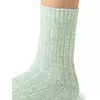 Высокие женские зимние носки с люрексом omsa comfort 353 menta, , 39-41 (25-27), OMSA, - 3