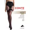 Колготки с имитацией чулок на поясе conte show (шоу) nero, 26С-9СП, 3, CONTE ELEGANT,  - 1