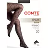 Колготки с геометрическим рисунком conte rombo (ромб) nero, 26С-7СП, 4, CONTE ELEGANT,  - 1