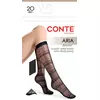 Гольфы в горизонтальные полосы с точками conte aria (ария) nero, 25С-185СП, 36-38 (23-25), CONTE ELEGANT,  - 3
