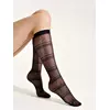 Гольфы в горизонтальные полосы с точками conte aria (ария) nero, 25С-185СП, 36-38 (23-25), CONTE ELEGANT,  - 2