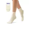Женские зимние высокие носки в рубчик minimi inverno 3305 bianco, , 39-41 (25-27), OMSA, - 1
