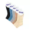 Женские зимние укороченные носки в рубчик minimi inverno 3304 avorio, , 39-41 (25-27), OMSA, - 2