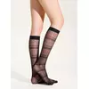 Гольфы в горизонтальные полосы с точками conte aria (ария) nero, 25С-185СП, 36-38 (23-25), CONTE ELEGANT,  - 1