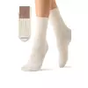 Высокие женские зимние носки с люрексом omsa comfort 353 beige, , 39-41 (25-27), OMSA, - 1