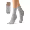 Высокие женские зимние носки с люрексом omsa comfort 353 grigio, , 39-41 (25-27), OMSA, - 1