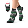 Женские носки в контрастную полоску minimi trend 4205 verde, , 35-38 (23-25), MINIMI, - 1