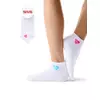 Женские укороченные носки с рисунком «love story» minimi trend 4213 bianco, , 35-38 (23-25), MINIMI, - 1