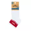 Короткие носки унисекс со сленговыми надписями omsa freestyle 619 bianco/rosso, , 42-44 (27-29), OMSA, - 2