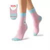 Высокие женские носки с трендовым рисунком minimi trend 4219 rosa antico, , 39-41 (25-27), MINIMI, - 1