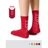 Высокие женские носки с актуальным рисунком minimi trend 4216 rosso, , 39-41 (25-27), MINIMI, - 1