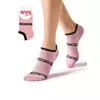 Женские укороченные носки c контрастным принтом minimi sport chic 4300 rosa antico, , 35-38 (23-25), MINIMI, - 1
