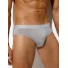 Мужские трусы слипы omsa viscose omb 3224 grigio chiaro melange, , 52 (2XL), OMSA, - 1