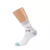 Высокие женские носки с трендовым рисунком minimi trend 4219 bianco, , 39-41 (25-27), MINIMI, - 3