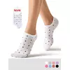 Женские укороченные носки из хлопка в горошек minimi trend 4203 bianco, , 39-41 (25-27), MINIMI, - 1