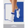 Короткие носки унисекс со сленговыми надписями omsa freestyle 619 bianco/blu, , 45-47 (29-31), OMSA, - 4