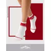 Короткие носки унисекс со сленговыми надписями omsa freestyle 619 bianco/rosso, , 42-44 (27-29), OMSA, - 1