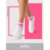 Короткие носки унисекс со сленговыми надписями omsa freestyle 619 bianco/rosa, , 42-44 (27-29), OMSA, - 3
