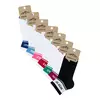Короткие носки унисекс со сленговыми надписями omsa freestyle 619 bianco/blu, , 45-47 (29-31), OMSA, - 2