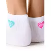 Женские укороченные носки с рисунком «love story» minimi trend 4213 bianco, , 35-38 (23-25), MINIMI, - 4