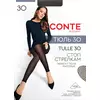 Матовые леггинсы с эффектом тюля conte тюль черный, 25С-188СП, 3, CONTE ELEGANT,  - 1