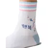 Высокие женские носки с трендовым рисунком minimi trend 4219 bianco, , 39-41 (25-27), MINIMI, - 4